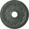 Ekena Millwork Raymond Medallion (Canopies up to 5 1/8"), 18 1/8"OD 3 5/8"ID x 1 1/8"P, Athenian Green Crackle CM18RAAGC - alternate 1